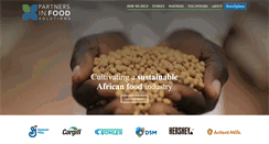 Desktop Screenshot of partnersinfoodsolutions.com